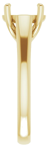 Sužadėtuvių Žiedas „Solitaire“ 585 Geltonojo Aukso Round 9mm (4)