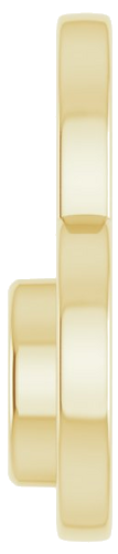 Pakabukas „Bezel-Set Heart“ 10k yellow gold Round 5.2mm (3)