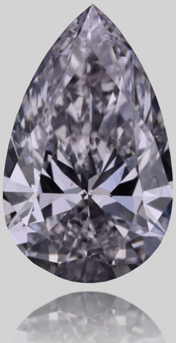 0.4 carat Faint Pink-VS1 Natūralus Pear Deimantas (1)