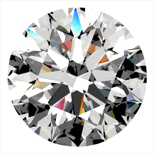 0.52 carat F-VS1 Excellent cut Natūralus Round Deimantas (1)