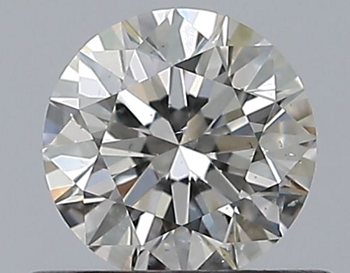 0.53 carat G-SI2 Excellent cut Natūralus Round Deimantas (1)