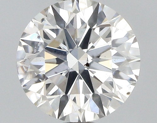 0.63 carat Fancy Light  Gray-SI2 GD cut Natūralus Round Deimantas (1)