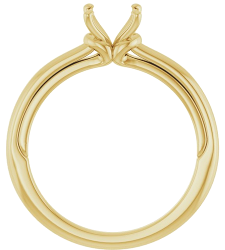 Sužadėtuvių Žiedas „Solitaire“ 585 Geltonojo Aukso Round 6.5mm (2)