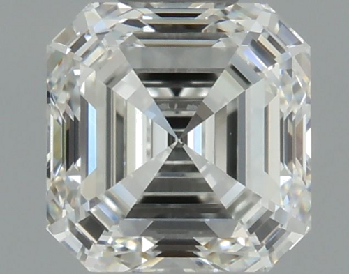 0.5 carat G-VVS2 Natūralus Asscher Deimantas (1)