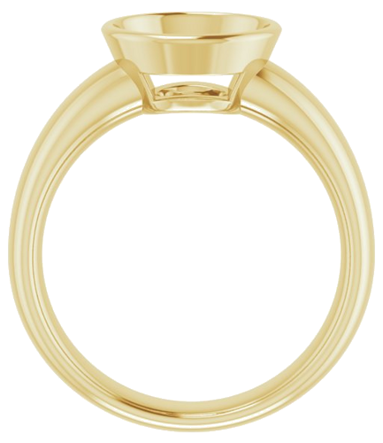 Sužadėtuvių Žiedas „Bezel-Set Solitaire“ 14k yellow gold Round 8.8mm (2)