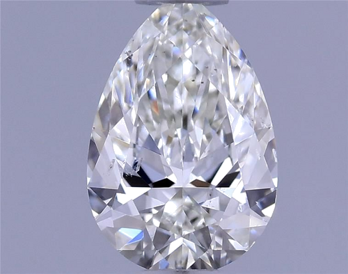 0.4 carat H-SI2 Natūralus Pear Deimantas (1)