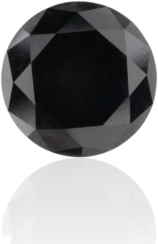 3.97 carat Fancy Black-VVS2 Excellent cut Natūralus Round Deimantas (1)