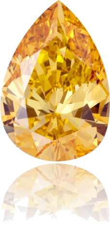 0.84 carat Fancy Deep Orangey Yellow-VS2 Natūralus Pear Deimantas (1)
