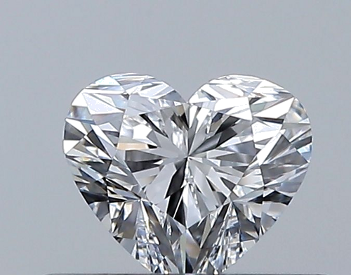0.39 carat D-VVS1 Natūralus Heart Deimantas (1)
