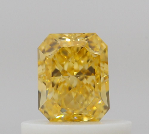 0.51 carat Fancy Intense Orangey Yellow-VS2 Natūralus Radiant Deimantas (1)
