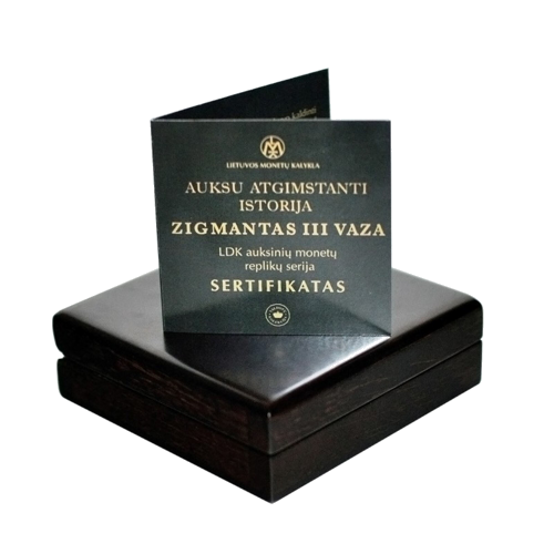 Zigmantas Vaza, 1 dukatas, Replika (Auksas 999) (3)