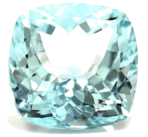 8.5 carat BLUE Cushion Aquamarine (1)