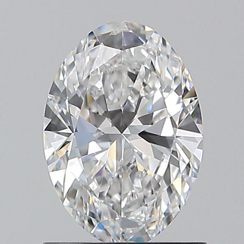 1.0 carat D-VS2 Natūralus Oval Deimantas (1)