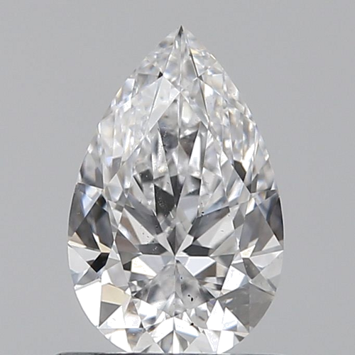 0.7 carat D-SI1 Natūralus Pear Deimantas (1)