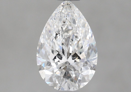 0.9 carat E-SI2 Natūralus Pear Deimantas (1)