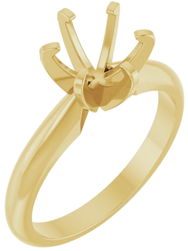 Sužadėtuvių Žiedas „Heavyweight Solitaire“ 14k yellow gold Round 7mm (1)