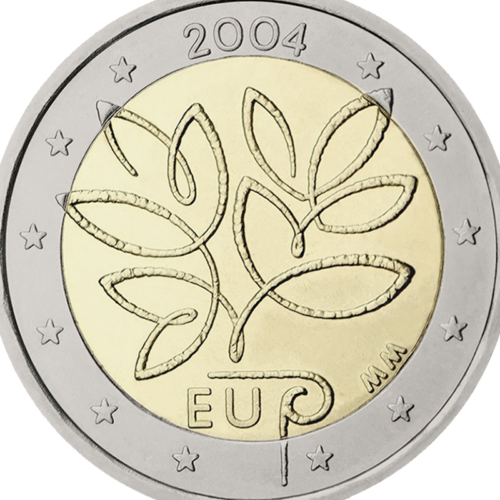 2004 Финляндия Расширение Европейского союза монета 2 евро (2)
