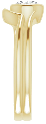 Sužadėtuvių Žiedas „Bezel-Set Solitaire“ 14k yellow gold Round 5.8mm (9)