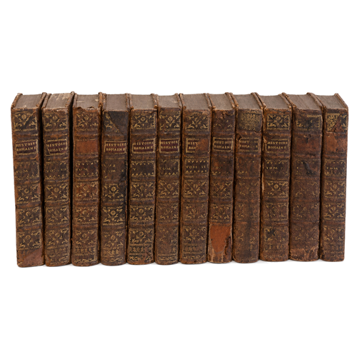 Антикварный 12-томный комплект «Histoire Romaine» (Laurent Echard, 1754 г.) (1)
