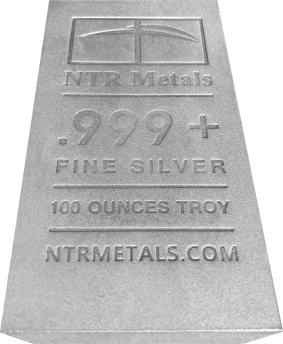 100 oz Silver Bar 999 NTR Metals (4)