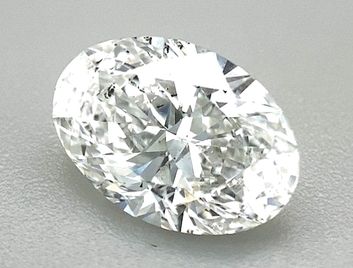 2.0 carat D-SI2 Natūralus Oval Deimantas (1)