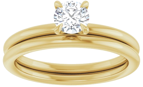 Sužadėtuvių Žiedas „Claw-Prong Solitaire“ 14k yellow gold Round 4.8mm (8)