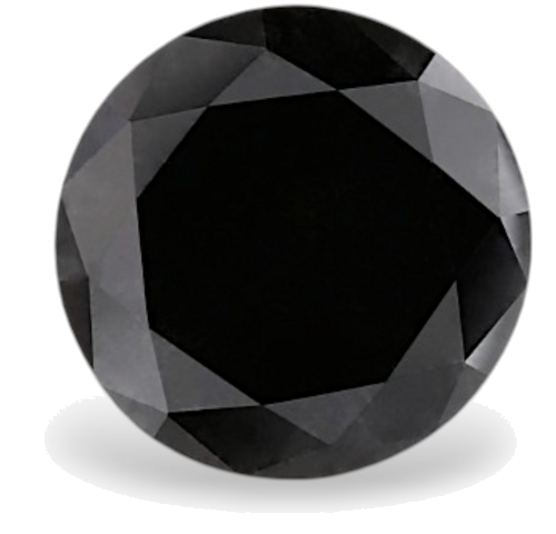 2.14 carat Fancy Black-VVS2 Excellent cut Natūralus Round Deimantas (1)