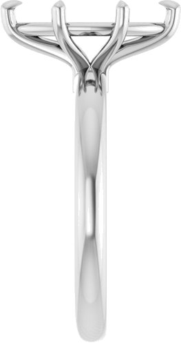 Sužadėtuvių Žiedas 585 Baltojo Aukso Marquise 12mm x 6mm (4)