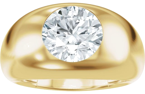 Sužadėtuvių Žiedas „Solitaire“ 14k yellow gold Round 8.2mm (3)