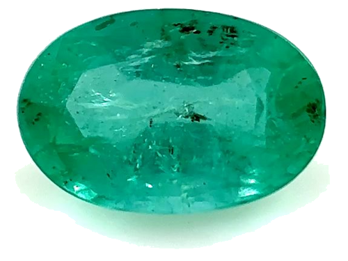 0.52 carat GREEN Oval Smaragdas (1)