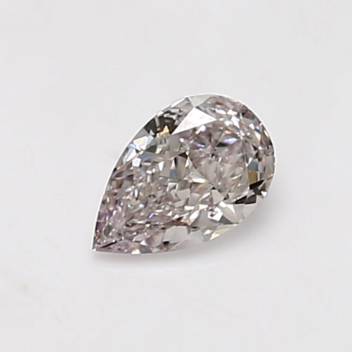 0.52 carat Light Pinkish Brown-SI1 Natūralus Pear Deimantas (1)