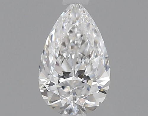 0.32 carat D-VVS2 Natūralus Pear Deimantas (1)