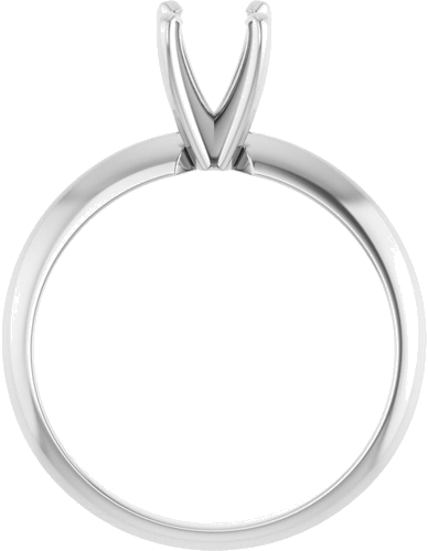 Platinum 5.7-6 mm Round 4-Prong Light Solitaire Ring Mounting (2)