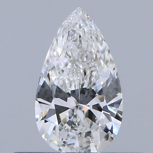 0.3 carat F-VVS2 Natūralus Pear Deimantas (1)