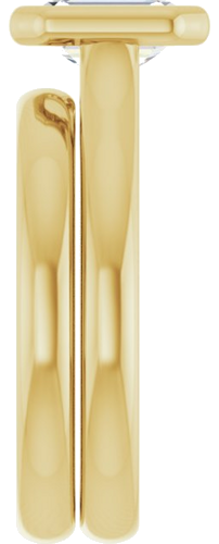 14K Yellow  7x5 mm Emerald Solitaire Engagement Ring Mounting (9)