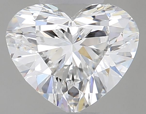 0.39 carat E-VVS2 Natūralus Heart Deimantas (1)