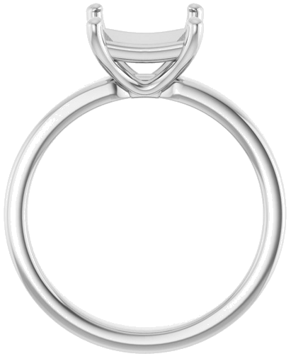 Sužadėtuvių Žiedas „Solitaire“ 14k white gold Square 7mm (2)