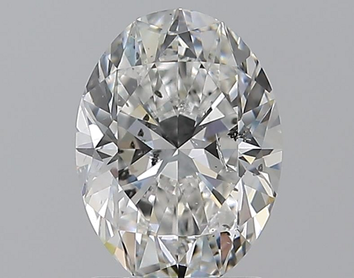 2.0 carat F-SI2 Natūralus Oval Deimantas (1)