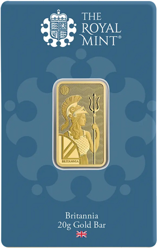 20 g Britannia Investicinio aukso luitas The Royal Mint (1)