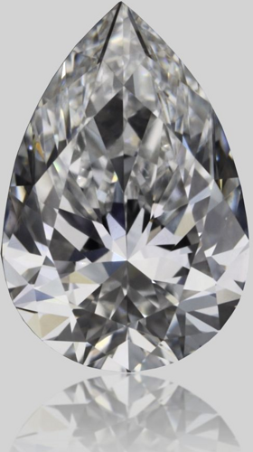 0.55 carat E-VS1 Natūralus Pear Deimantas (1)
