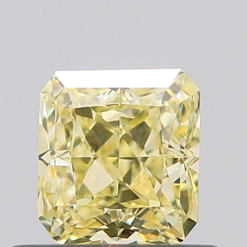 0.61 carat Fancy Light  Yellow-VVS2 Natūralus Radiant Deimantas (1)