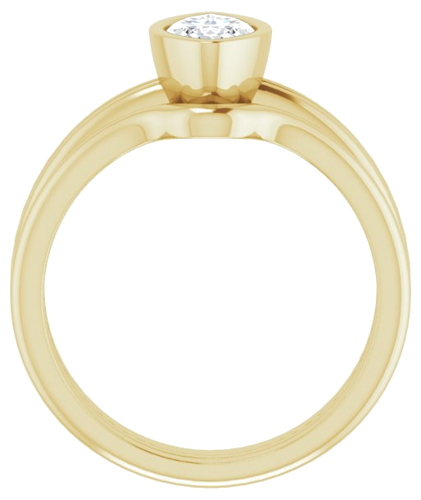 Sužadėtuvių Žiedas „Bezel-Set Solitaire“ 14k yellow gold Marquise 10mm x 5mm (7)