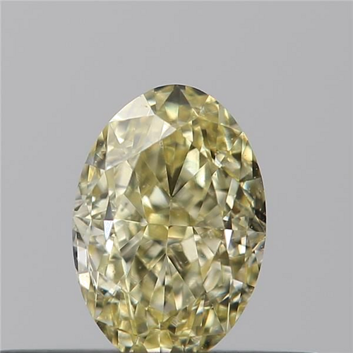 0.4 carat Fancy  Yellow-VS1 Natūralus Oval Deimantas (1)