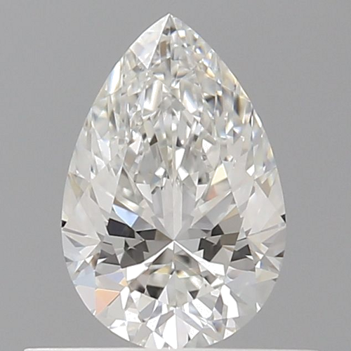 0.5 carat F-VVS1 Natūralus Pear Deimantas (1)