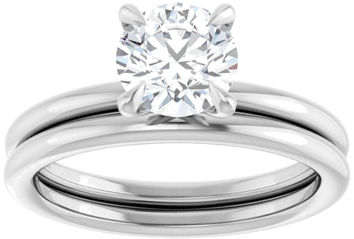 Sužadėtuvių Žiedas „Claw-Prong Solitaire“ 925 Sidabro Round 6.5mm (8)