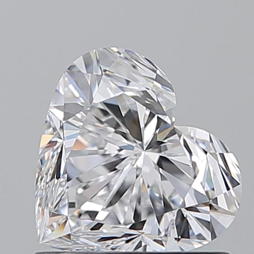 0.9 carat D-VVS2 Natūralus Heart Deimantas (1)