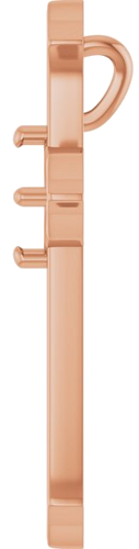 Pakabukas „Accented Cross“ 10k rose gold Round 6.5mm (3)