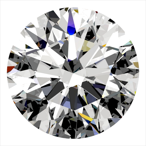 0.5 carat H-VS2 Excellent cut Natūralus Round Deimantas (1)
