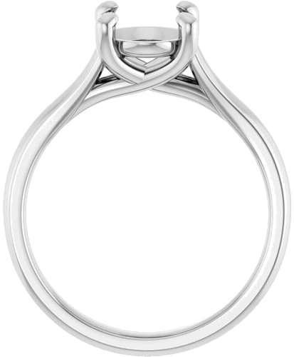 Sužadėtuvių Žiedas „Solitaire“ 585 Baltojo Aukso Oval 9mm x 7mm (2)