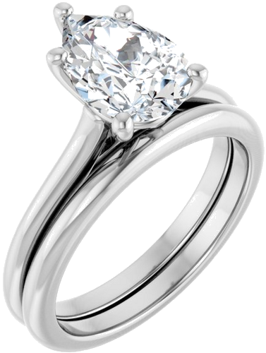 Sužadėtuvių Žiedas „Solitaire“ 585 Baltojo Aukso Pear Shape 10mm x 7mm (6)